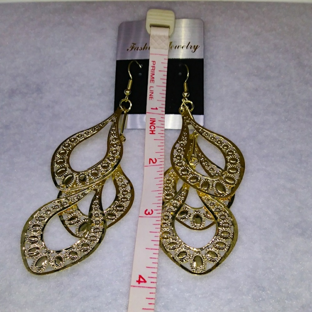 🎀 Bohemian Vintage Style Drop Golden Leaves - Picture 4 of 6